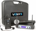 WM512C 2-Channel VHF Wireless Microphone System Combi with Handheld, Bodypack and Display WM512C 2-Channel VHF Wireless Microphone System Combi with Handheld, Bodypack and Display