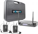 WM73H 2-Channel UHF Wireless Microphone System with 2x Bodypacks and Display WM73H 2-Channel UHF Wireless Microphone System with 2x Bodypacks and Display