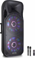 Fenton FT215LED MEGA Transportabel Lydanlæg 2x15" bas 1600W Fenton FT215LED MEGA Transportabel Lydanlæg 2x15" bas 1600W