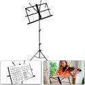 Music Sheet Stand foldable black Music Sheet Stand foldable black