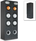 Hi-Fi højttalersæt SHFT655B, 3-vejs gulvmodel med 2x 8" + 1x 6.5" bas / 500W, sort Hi-Fi højttalersæt SHFT655B, 3-vejs gulvmodel med 2x 8" + 1x 6.5" bas / 500W, sort