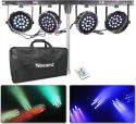 LED Parbar 4-Way Kit 18x 1W RGB LEDs LED Parbar 4-Way Kit 18x 1W RGB LEDs