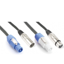 CX05-3 Audio Combi Kabel Powerconnector B – XLR F / Powerconnector A – XLR M 3,0