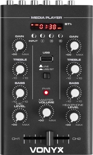 STM500BT 2-kanals mikser USB/MP3/BT