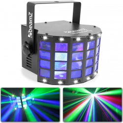 LED X4 Butterfly Lyseffekt med Strobelys TILBUD NU sommerfugl med