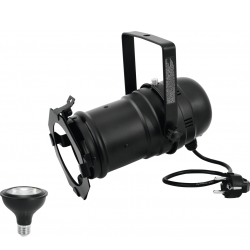 Eurolite Set PAR-30 Spot bk + PAR-30 230V COB 12W E-27 LED 1800-3000K dim2warm