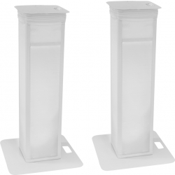 Eurolite 2x Stage Stand variable incl. Cover and Bag, white TILBUD NU