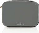 Nedis Toaster | 2 Wide Slots | Soft-Touch | Grey, KABT510EGY Nedis Toaster | 2 Wide Slots | Soft-Touch | Grey, KABT510EGY