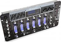 DJ Mixer STM-3006 6-kanals med Faderlys, Crossfader og Equalizer / 19" rack montering
