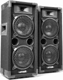 Discohøjttaler 2-vejs med 2x 6" bas i populært disco-look / 600W Discohøjttaler 2-vejs med 2x 6" bas i populært disco-look / 600W