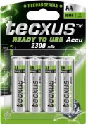 Tecxus NiMH AA/HR6 batteri 2300mAh, ReadyToUse (4 stk.) Tecxus NiMH AA/HR6 batteri 2300mAh, ReadyToUse (4 stk.)