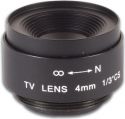 CCD vidvinkellinse F2,0 / 4mm, 80° CCD vidvinkellinse F2,0 / 4mm, 80°
