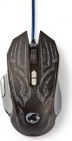 Nedis gaming mus | Trådanslutning | Belyst | 4000 DPI | 9 knappar, GMWD400BK Nedis gaming mus | Trådanslutning | Belyst | 4000 DPI | 9 knappar, GMWD400BK