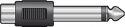 Adapter 6.3mm mono han/RCA hun Adapter 6.3mm mono han/RCA hun