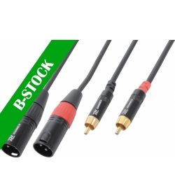 Cable 2xXLR Male-2xRCA Male 6.0m ”B-STOCK” TILBUD NU