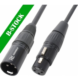 Cable XLR male/female 20m Black ”B-STOCK” TILBUD NU