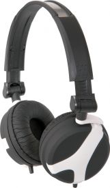 Stereo hodetelefon QX40W god til barn og små hoder, sort/hvit Stereo hodetelefon QX40W god til barn og små hoder, sort/hvit