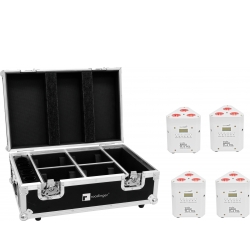 Eurolite Set 4x AKKU TL-3 TCL white + Case with charging function TILBUD NU