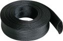 Kabelsok Fleksibel 40mm bredde, Sort (5m længde) Kabelsok Fleksibel 40mm bredde, Sort (5m længde)