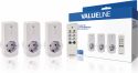 Security & Sikkerhed, Valueline Wireless Switch Set Indoor 3 x F (CEE 7/3) White, VLWSOCKET03