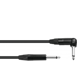 SOMMER CABLE Jack Cable 6.3 mono 1x 90° 6m bk Neutrik TILBUD NU