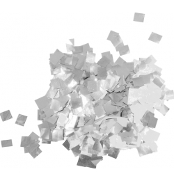 TCM FX Metallic Confetti Raindrops 6x6mm, silver, 1kg TILBUD NU