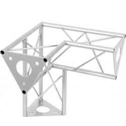 DECOTRUSS SAL-33 Corner 3-way \\/ right silver TILBUD NU