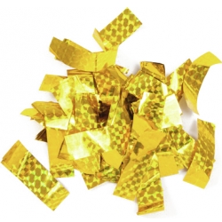 TCM FX Metallic Confetti rectangular 55x18mm, gold, laser effect, 1kg TILBUD NU