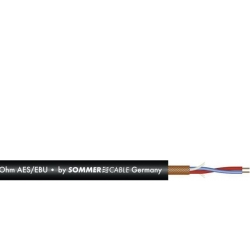 SOMMER CABLE Microphone Cable AES/EBU 2x0.14 100m bk SC-Micro-Stage TILBUD NU