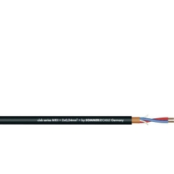 SOMMER CABLE Microphone Cable 2x0.34 100m bk CLUB TILBUD NU