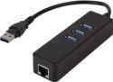 LogiLink USB 3.0 hub 3 x USB 3.0 porte + RJ45 Gigabit LAN LogiLink USB 3.0 hub 3 x USB 3.0 porte + RJ45 Gigabit LAN