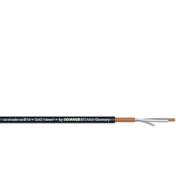 SOMMER CABLE Microphone Cable 2x0.14 100m bk CICADA TILBUD NU