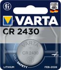 Sortiment, Varta Lithium Knapcelle Batteri Cr2430 3 V 1-Bobler, 6430.101.401