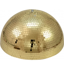 Eurolite Half Mirror Ball 50cm gold motorized TILBUD NU