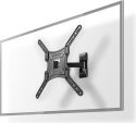 Nedis Full Motion TV Wall Mount | 23-55" | Max 30 kg | 2 Pivot Points, TVWM1430BK Nedis Full Motion TV Wall Mount | 23-55" | Max 30 kg | 2 Pivot Points, TVWM1430BK