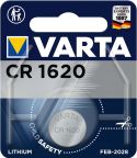 Varta Lithium Knapcelle Batteri Cr1620 3 V 1-Bobler, 6620.101.401 Varta Lithium Knapcelle Batteri Cr1620 3 V 1-Bobler, 6620.101.401