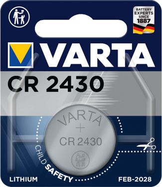 Varta Lithium Button Cell Battery CR2430 3 V 1-Blister, 6430.101.401