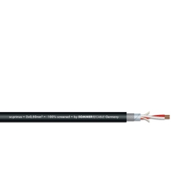 SOMMER CABLE Microphone Cable 2x0.50 100m bk SC-Primus FRNC TILBUD NU