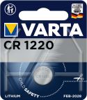 Varta Lithium Knapcelle Batteri Cr1220 3 V 1-Bobler, 6220.101.401 Varta Lithium Knapcelle Batteri Cr1220 3 V 1-Bobler, 6220.101.401