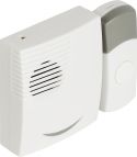 Valueline Wireless Doorbell Set Battery Powered 70 dB White/Grey, SVL-WDB201 Valueline Wireless Doorbell Set Battery Powered 70 dB White/Grey, SVL-WDB201