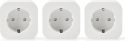 Nedis Wi-Fi smart-plug | Schuko Type F | 10 A | 3-pak, WIFIP130FWT3