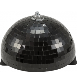 Eurolite Half Mirror Ball 20cm black motorized TILBUD NU