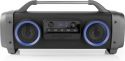 Nedis Boombox | 3 timers spilletid | Bluetooth® trådløs teknologi | FM Radio | Festlys | Sort, SPBB3 Nedis Boombox | 3 timers spilletid | Bluetooth® trådløs teknologi | FM Radio | Festlys | Sort, SPBB3
