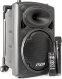 Transportabel højtaler 10" bas 150W - MP3 / USB / Bluetooth og Trådløs mikrofon Transportabel højtaler 10" bas 150W - MP3 / USB / Bluetooth og Trådløs mikrofon