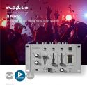 Nedis DJ-mixer | 3 stereokanaler | Crossfader | Talkover-funktion, MIXD050GY Nedis DJ-mixer | 3 stereokanaler | Crossfader | Talkover-funktion, MIXD050GY