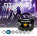 Nedis Boombox | 9 W | Bluetooth® | CD-afspiller/FM-radio/USB/AUX | Sort, SPBB100BK Nedis Boombox | 9 W | Bluetooth® | CD-afspiller/FM-radio/USB/AUX | Sort, SPBB100BK