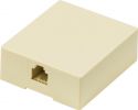 Valueline Telecom Connector RJ11 Female Ivory, VLTP90822I Valueline Telecom Connector RJ11 Female Ivory, VLTP90822I