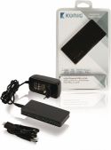 König 4-Port Hub USB 3.0 Powered Black, CSU3H4P200BL König 4-Port Hub USB 3.0 Powered Black, CSU3H4P200BL
