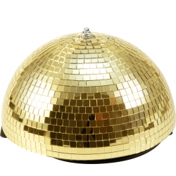 Eurolite Half Mirror Ball 30cm gold motorized TILBUD NU