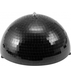 Eurolite Half Mirror Ball 30cm black motorized TILBUD NU